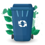 Contenedores de basura de plástico reciclado