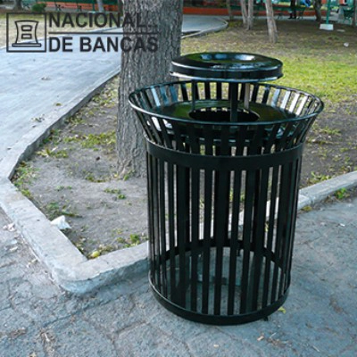 Botes de Basura de Metal para Parques