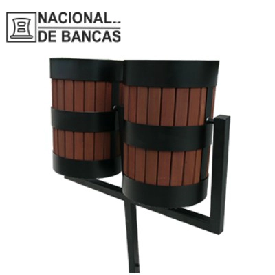 Botes de Basura de Metal para Parques