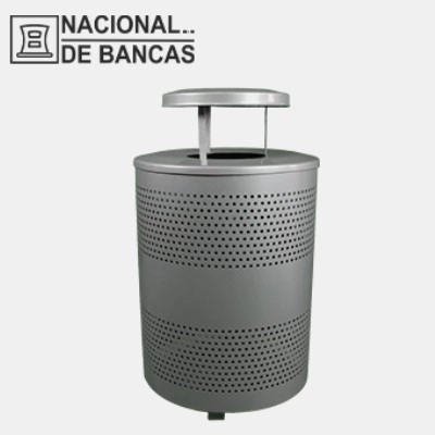 Botes de Basura de Metal para Plazas Comerciales