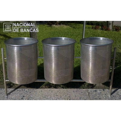 Botes de Basura Orgánica e Inorgánica de Acero Inoxidable