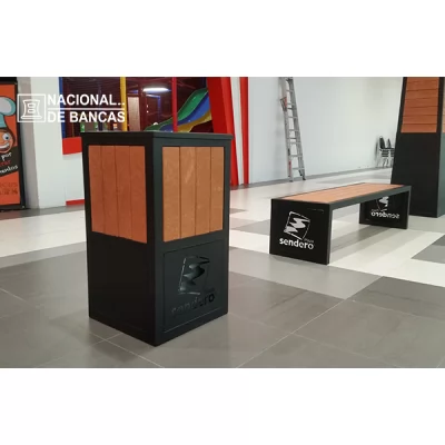 Botes de Basura Orgánica e Inorgánica de Madera